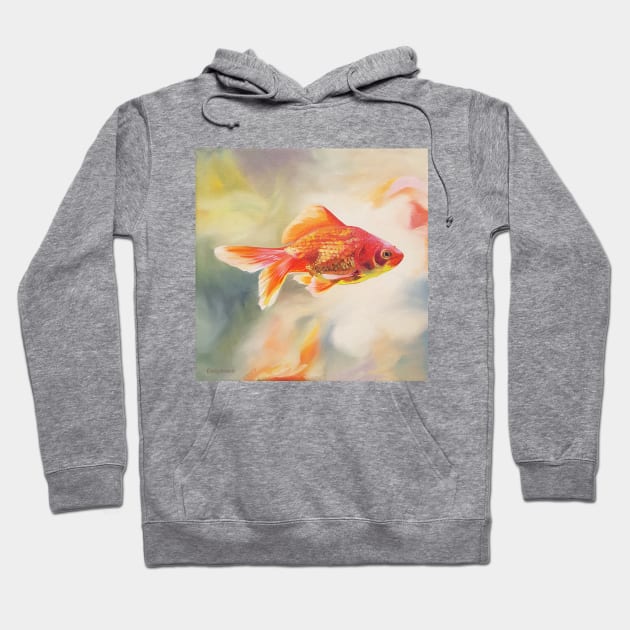 Goldfish painting Hoodie by EmilyBickell